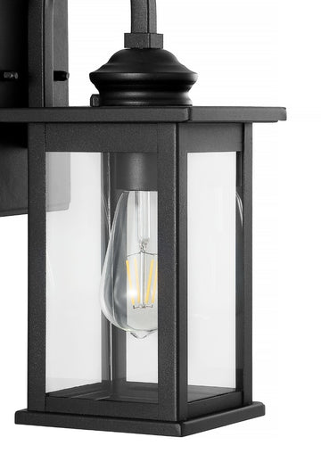 Cary 5.9" Iron/Glass Traditional Modern Lantern LED Outdoor Lantern - JONATHAN Y
